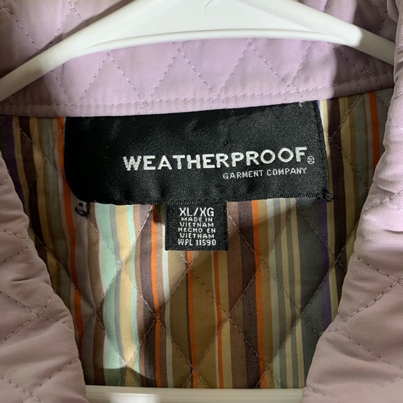 Weatherproof Lilac quilted jacket zip pockets XL - Picture 2 of 6